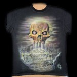 T-Shirt Skull•Airbrush•ART and AIR•Vorarlberg